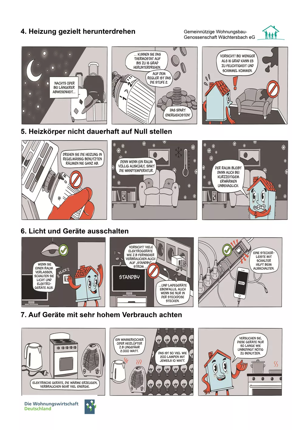 GeWoBau Wächtersbach - Energierspartipps