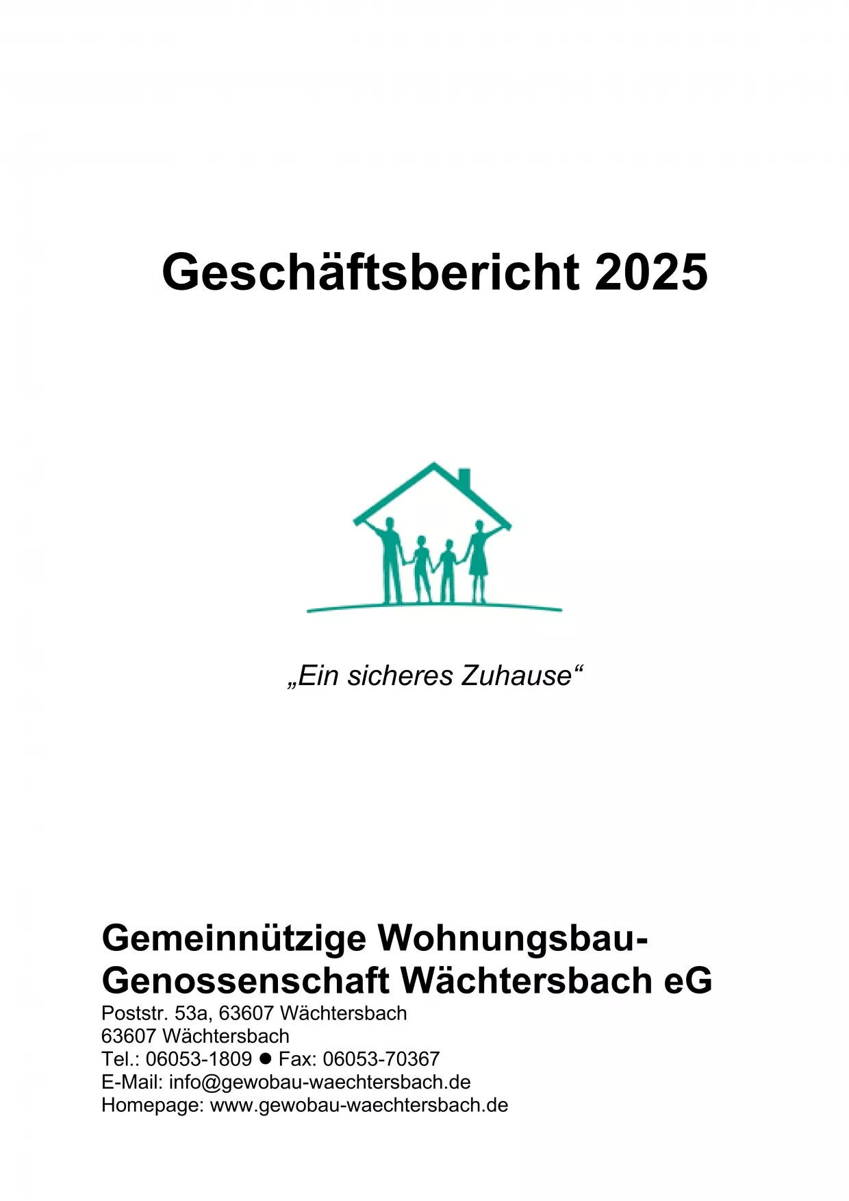 GeWoBau Wächtersbach - Geschäftsbericht 2025